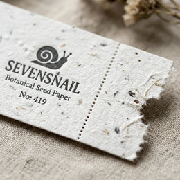 Macro Detail of Perforated Line and Soy Ink Texture
